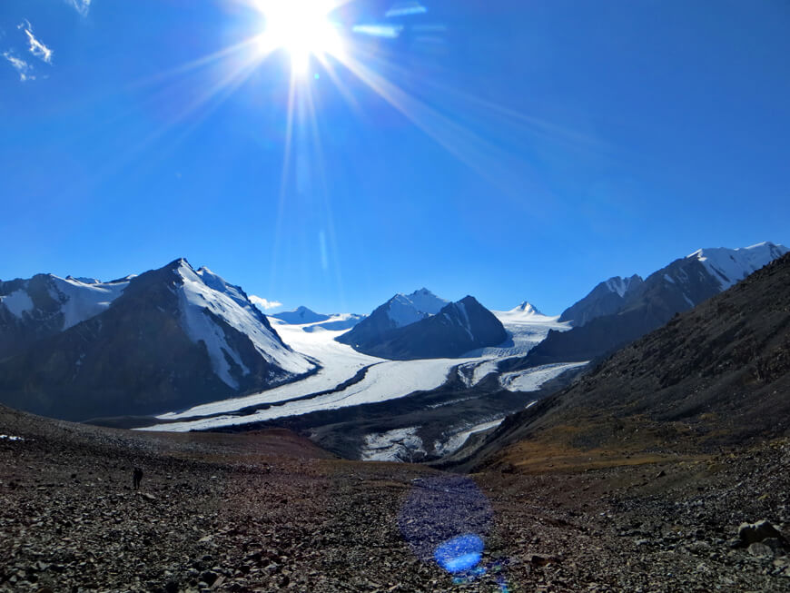 ледник Корженевского, перевал Кокбулак