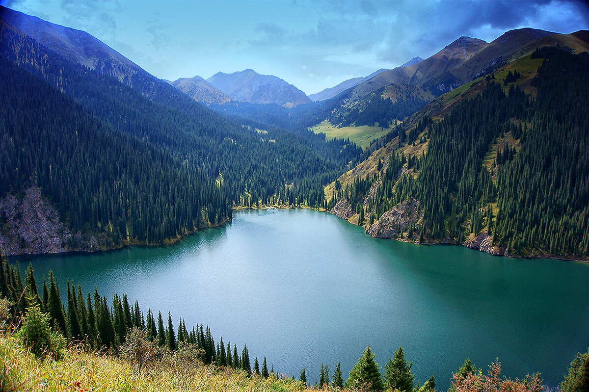 Kaindy Lake Kazakhstan