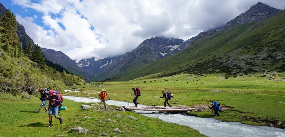 поход на озеро Алакёль в Киргизии, Alakul lake trekking in Kyrgyzstan