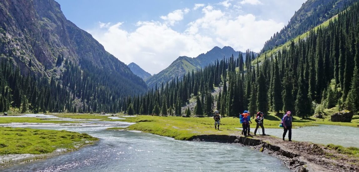 поход на озеро Алакёль в Киргизии, Alakul lake trekking in Kyrgyzstan