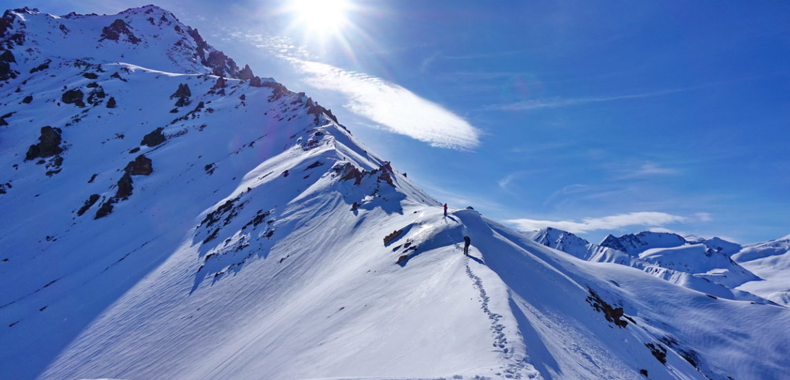 Sovetov peak climbing